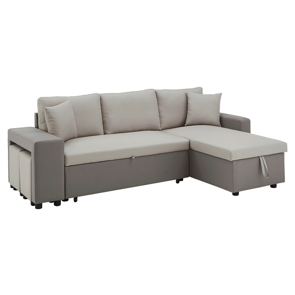 Lorca 2 tone Convertible Sofa with Storage by iNSPIRE Q Modern