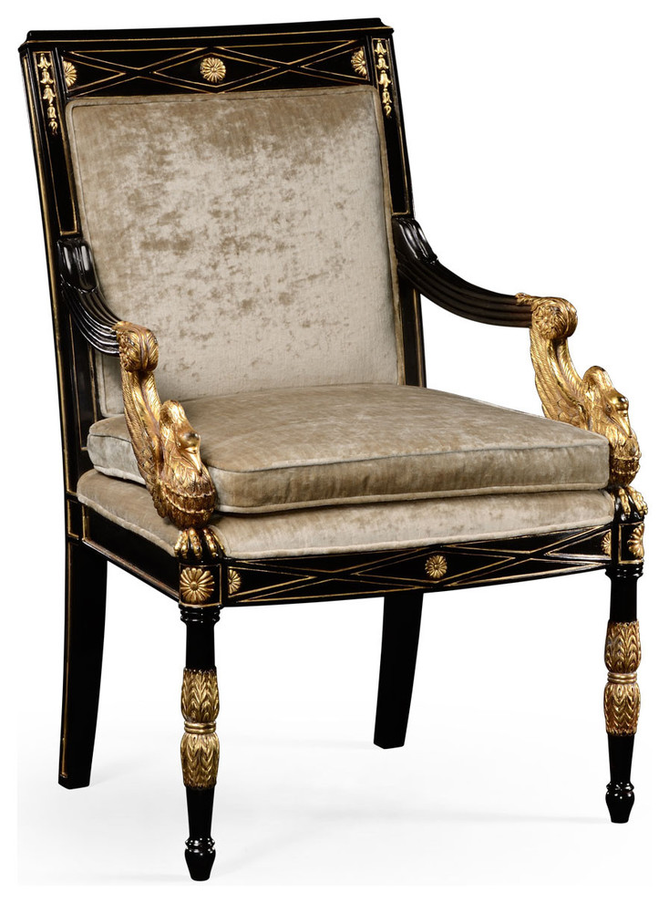 French Empire Style Armchair   Traditional   Dining Chairs   by English Georgian America  Houzz