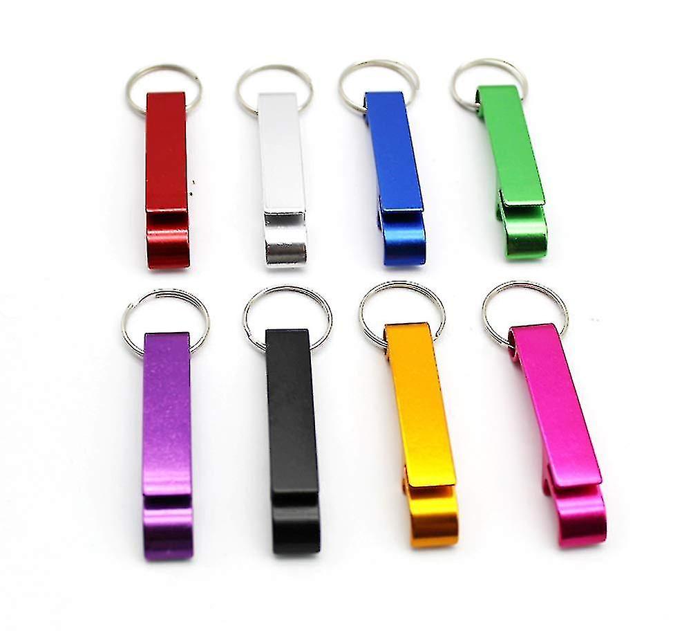 8pcs Beer Bottle Opener Keychain Classic Mini Bottle Openers Keys