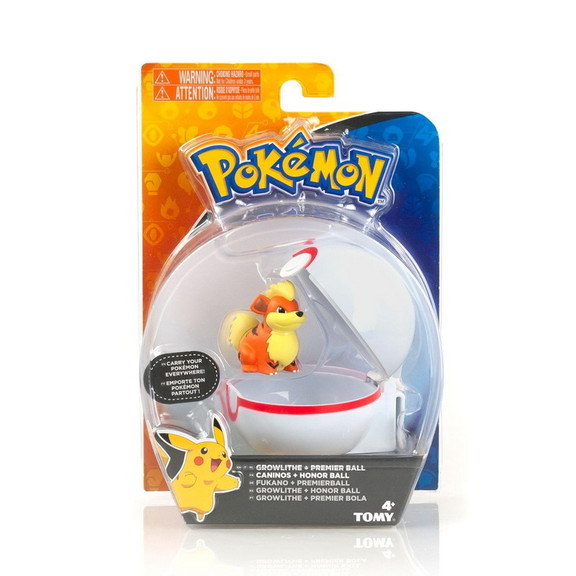 Tomy Pokemon Clip 'N' Carry Poke Ball   Growlithe ...