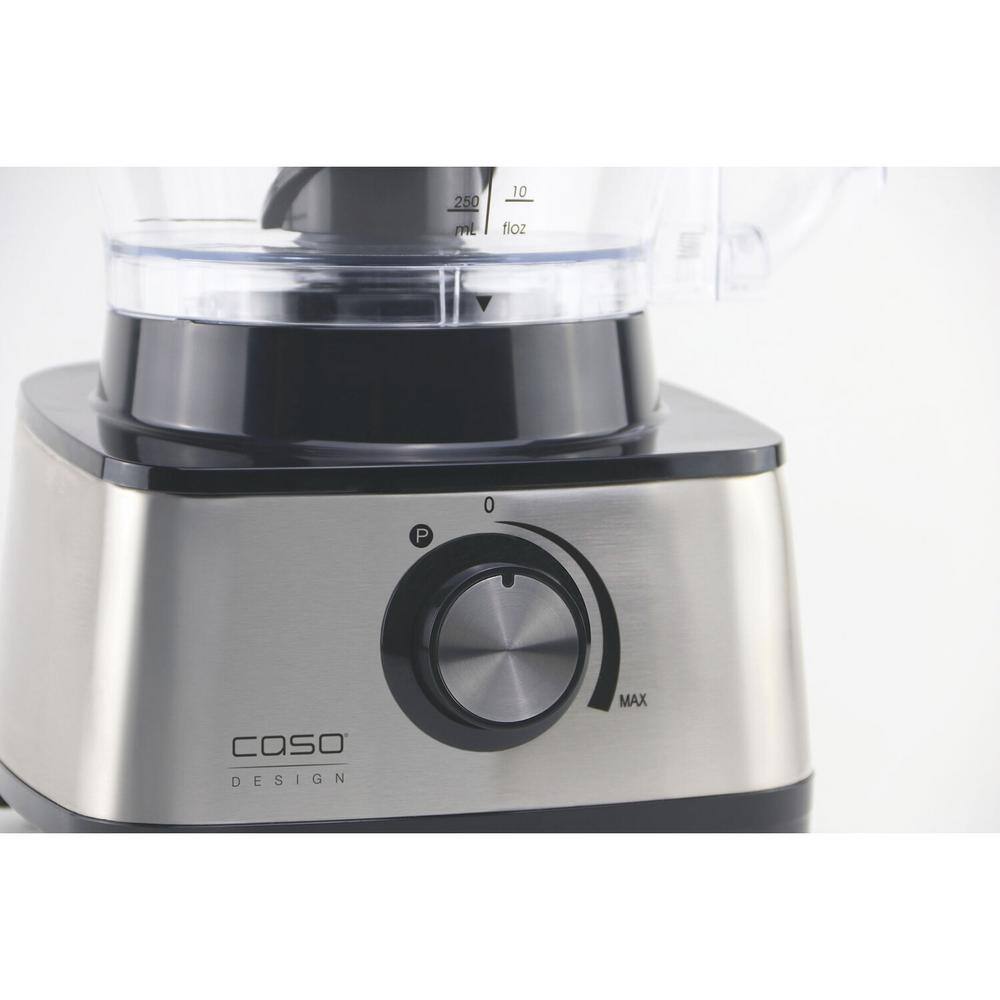 CASO 13-Cup Black and Stainless Food Processor 13621