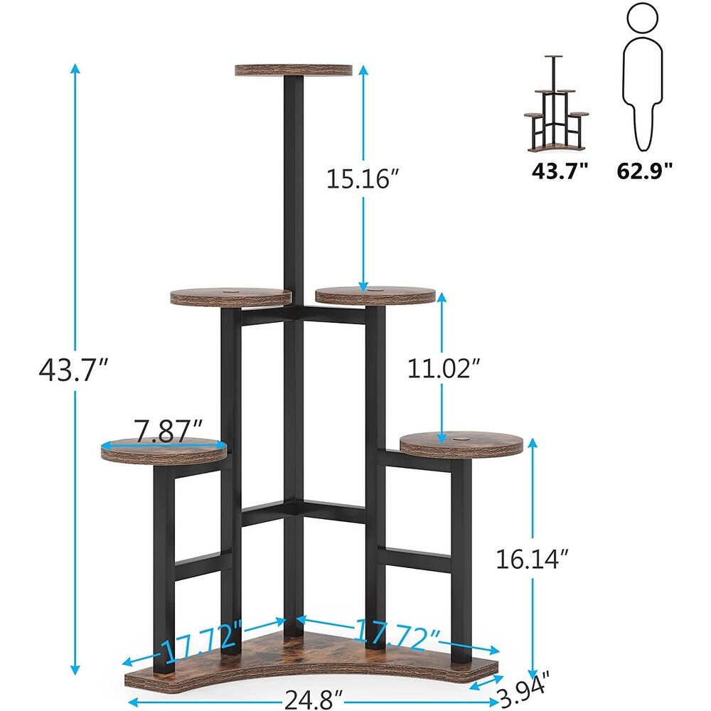 Corner Plant Stand Indoor  6 Tiered Plant Shelf Flower Stand