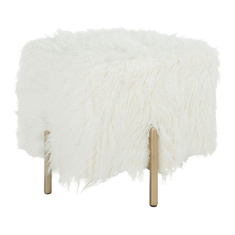 Safavieh Momina Faux Fur Square Ottoman