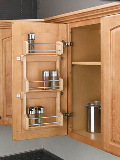 Rev A Shelf 4SR 15 Door Mount Wood Spice Rack mapl...