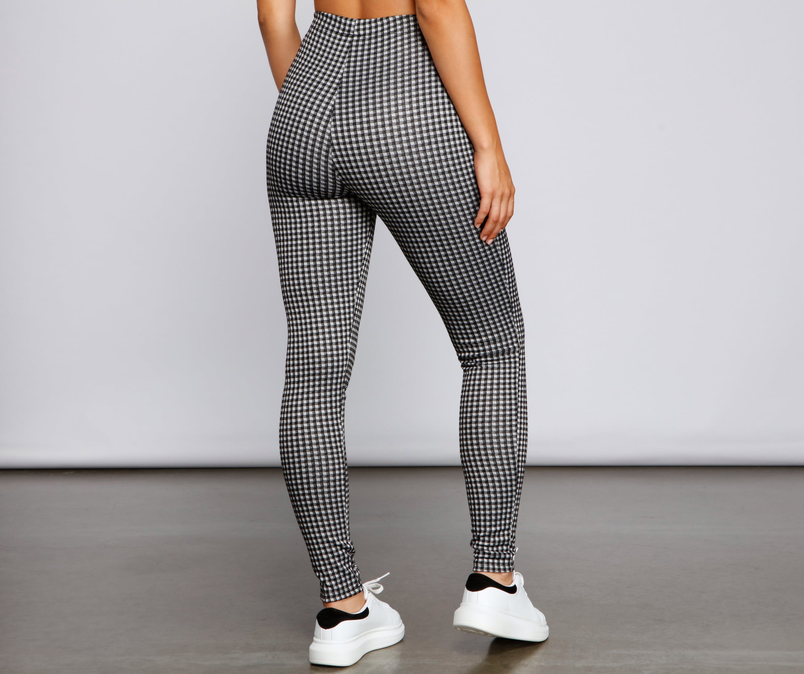 High Waist Plaid Leggings