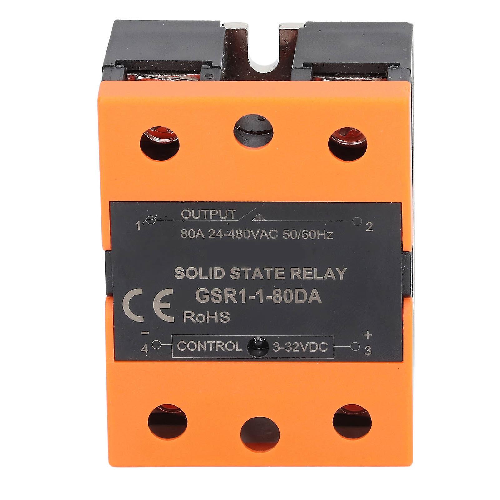 Solid State Relay SSR Input DC 3‑32V to Output AC 24‑480V for Home