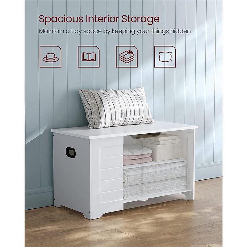 Storage Trunk， Storage Chest With Safety Hinges， Storage Bench， Modern Style