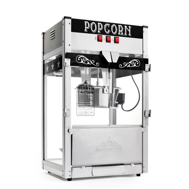 Olde Midway Commercial Popcorn Machine Bar Style Popper With 12 Ounce Kettle