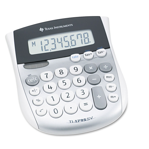 Texas Instruments TI-1795SV Minidesk Calculator， 8-Digit LCD