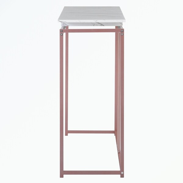 Console Table， Extra Long Entryway Table with Metal Frame