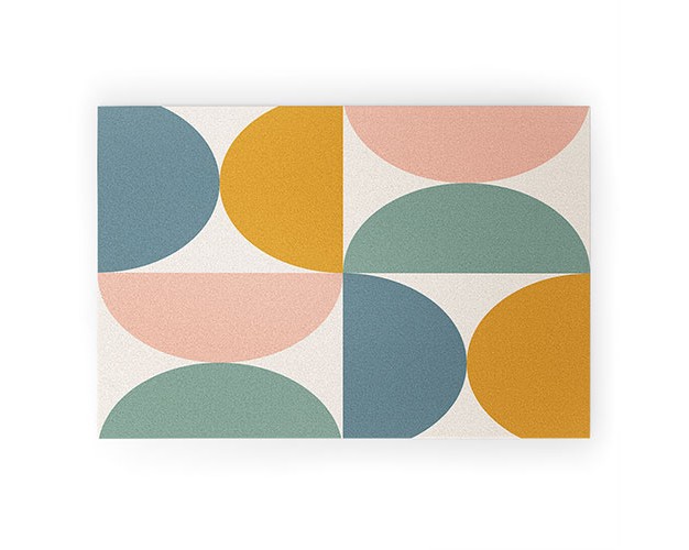 Colour Poems Bold Minimalism Xxii Looped Vinyl Welcome Mat Society6