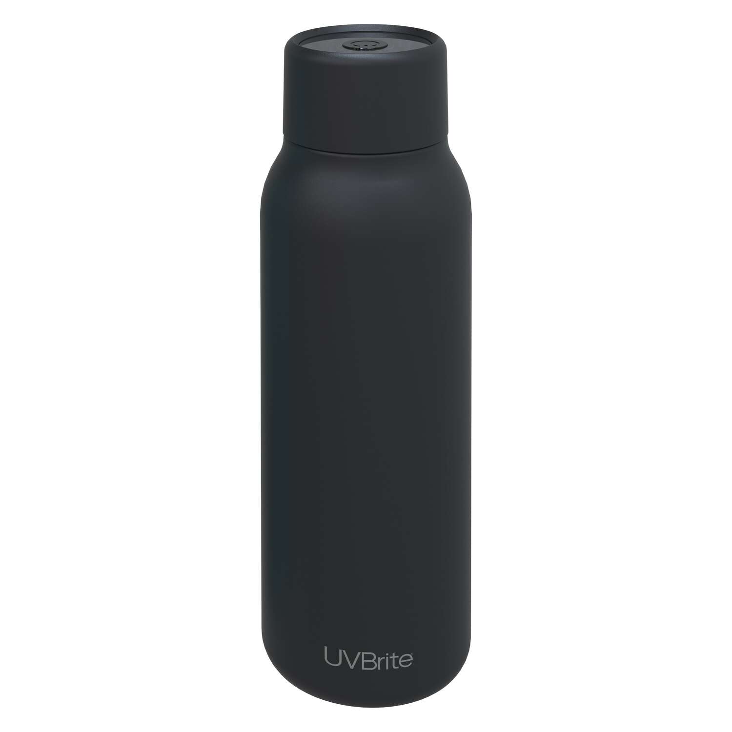 UVBrite 18.6 oz Black BPA Free Self-Cleaning Water Bottle