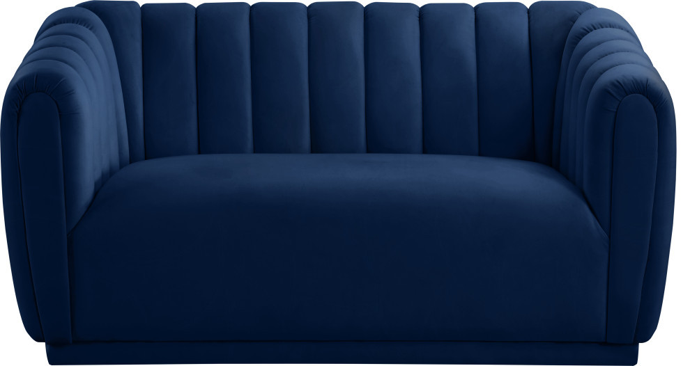 Dixie Velvet Upholstered Chair   Contemporary   Loveseats   by Meridian Furniture  Houzz