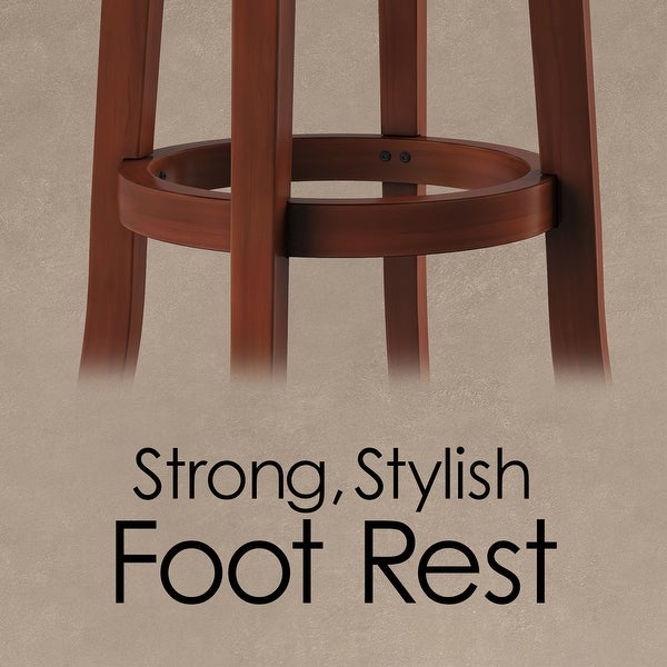 Hastings Home 29-Inch High Back Bar Stool with 360-Degree Rotating Seat