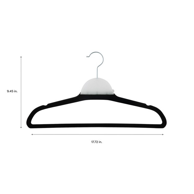 Simplify 30pk Velvet Hangers With 2 Bonus Hanglo Hangers