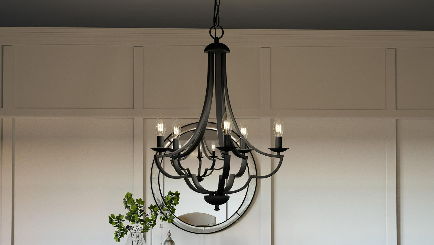 Ashley Harbour Northridge 5-Light Matte Black Chandelier