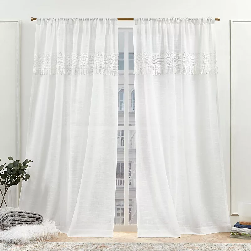 Nicole Miller New York Dunbar Light Filtering 2-pack Window Curtain Set