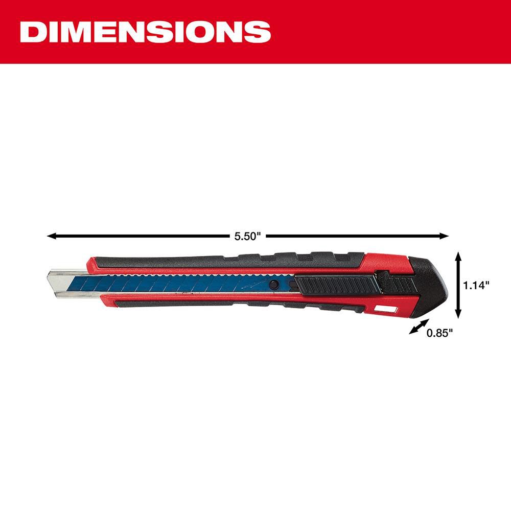 Milwaukee 9mm Snap-Off Knife Precision Cutting 48-22-1960 from Milwaukee