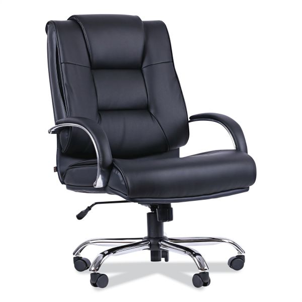 Alera Ravino Big/Tall High-Back Bonded Leather Chair， Headrest， Supports 450 lb， 20.07