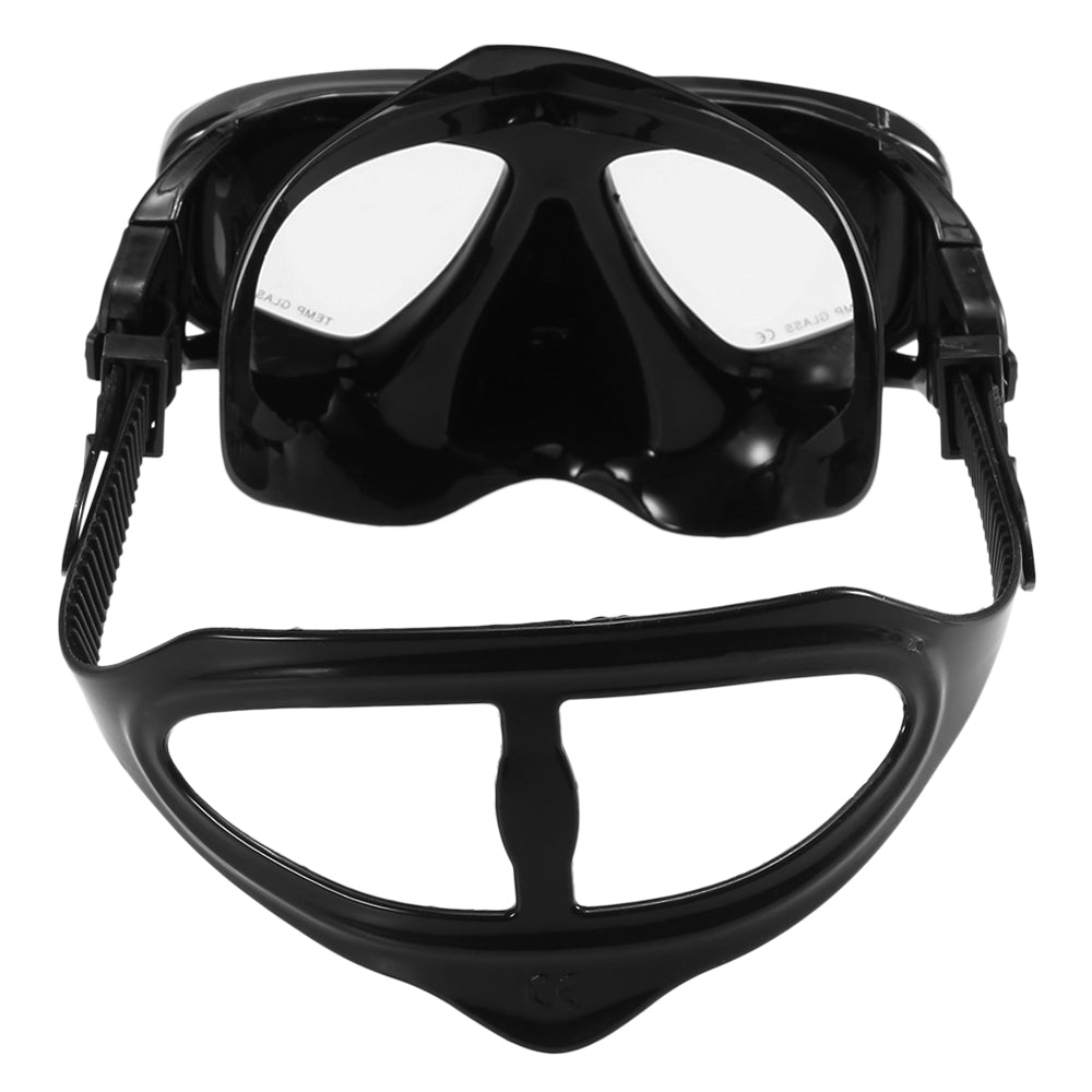 Adults Snorkeling mask Freediving Mask Anti-fog Diving Snorkeling Swimming Mask Tempered Glass Lens Goggles