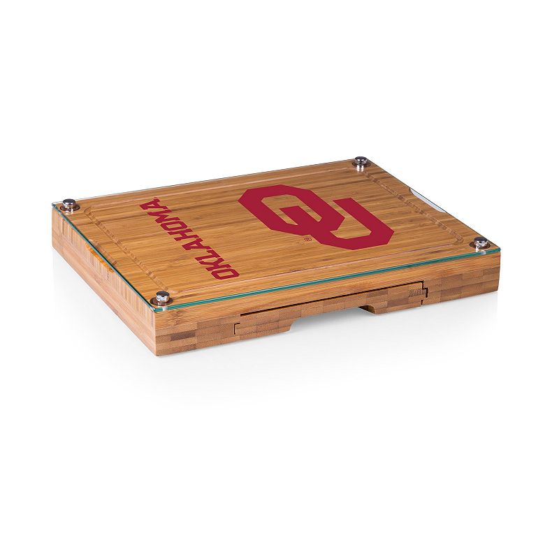 Oklahoma Sooners Concerto Glass-Top Cutting Board Set