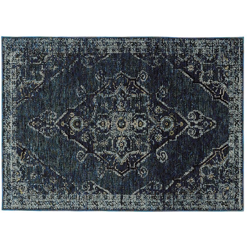 StyleHaven Alexander Antiqued Traditional Medallion II Rug