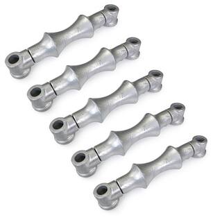 The Plumber's Choice 12 in. Galvanized Steel Hot Dipped Double Rod Pipe Roller with Sockets (5-Pack) IE12-ISTB-5