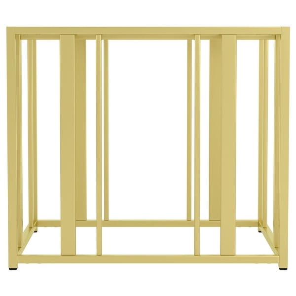 Coaster Furniture Adri Matte Brass Metal Frame End Table