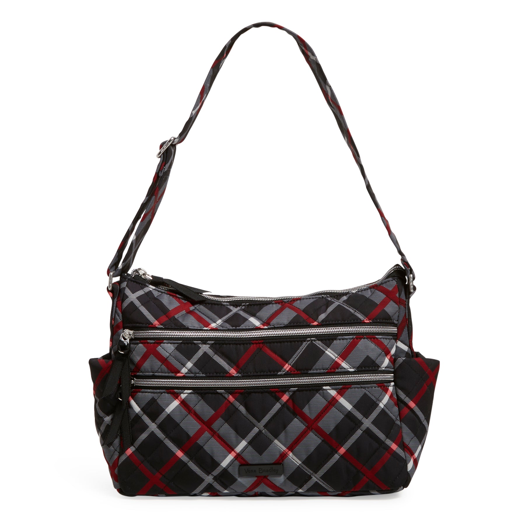 Triple Zip Shoulder Bag