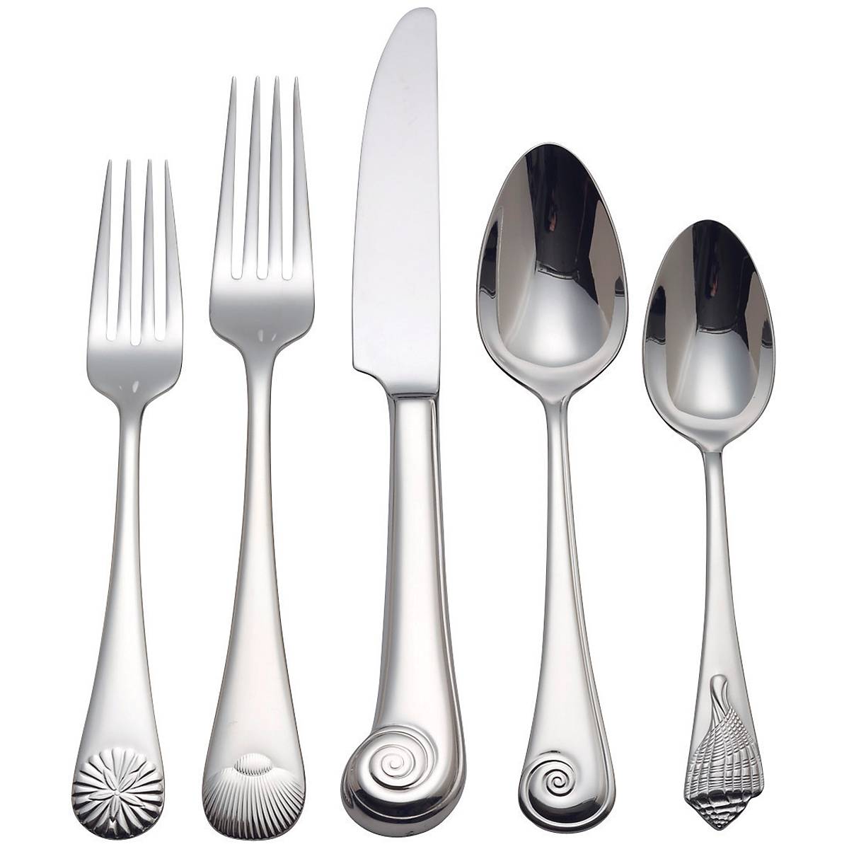 Seashell 5pc Flatware Place Setting