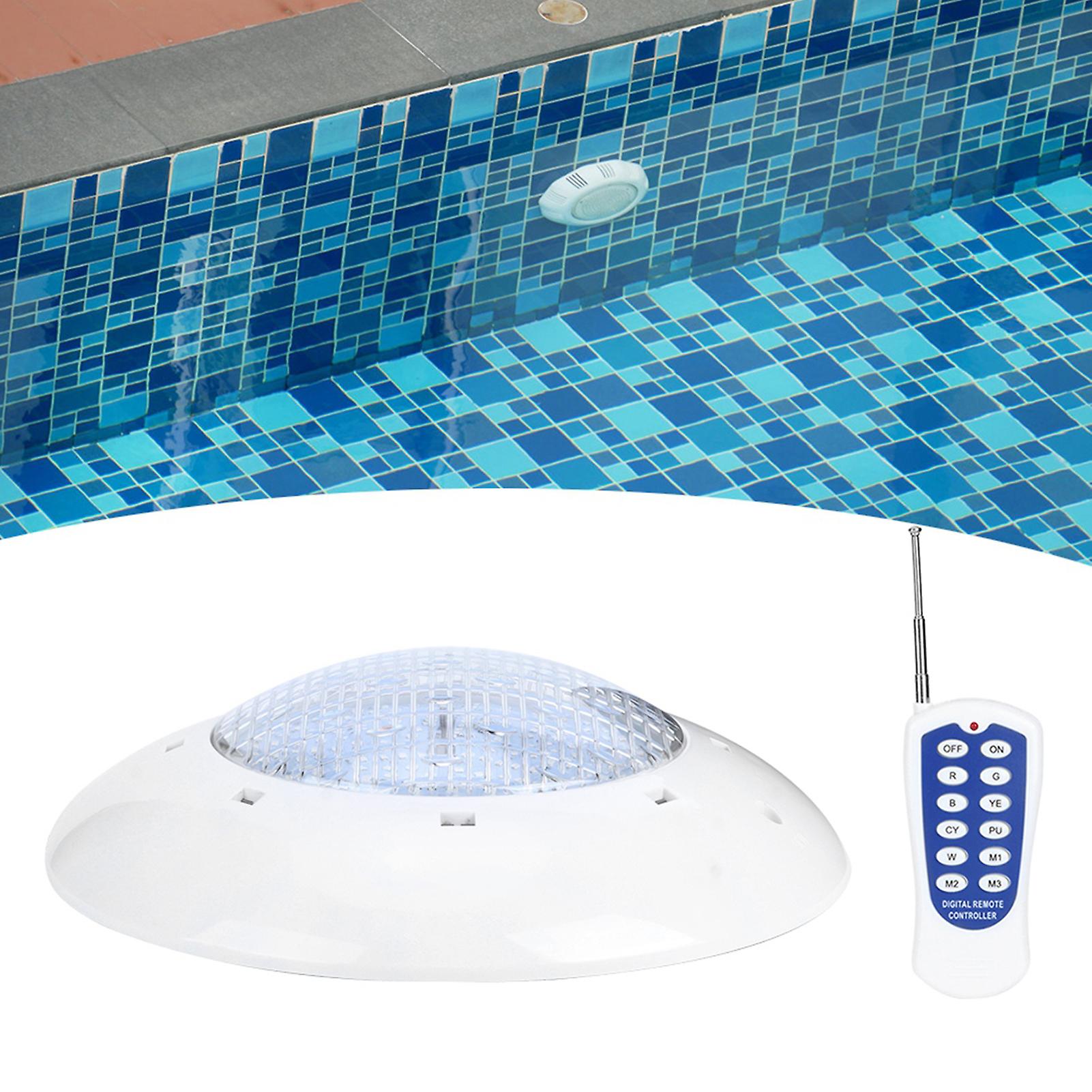 Enhance Your Pool Experience With Our 18w 159led Ip68 Waterproof Underwater Wall Light - Perfect For Garden and Ac 12v， Includes Remote Control