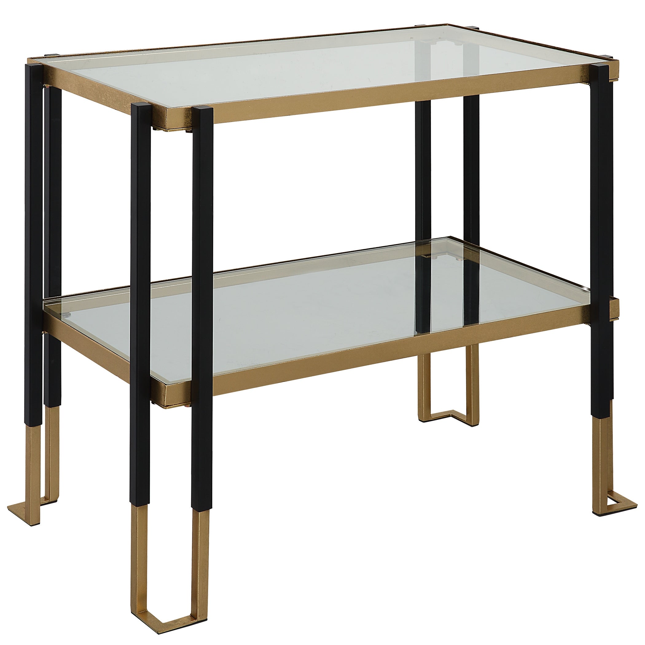 Uttermost Kentmore Tempered Glass Side Table