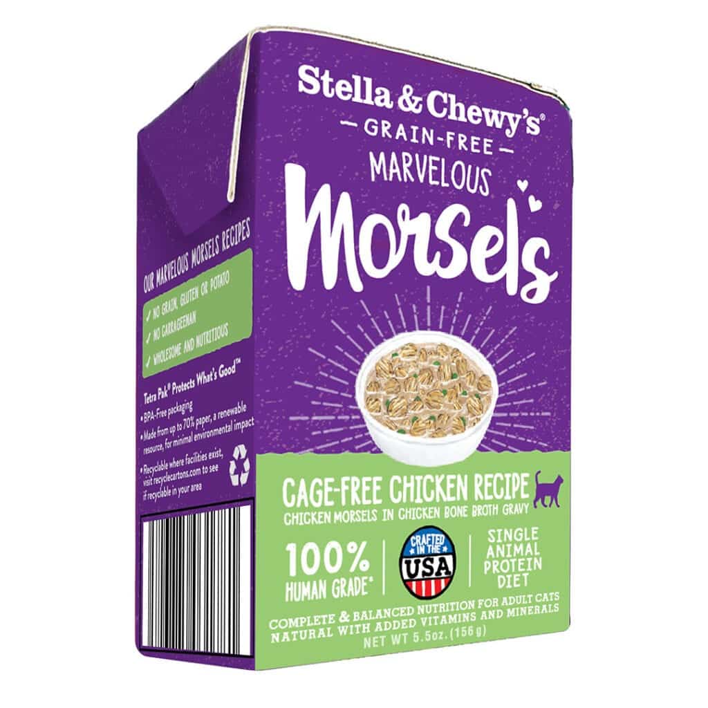 Stella  Chewys Grain Free Marvelous Morsel Chicken Carton Wet Cat Fo