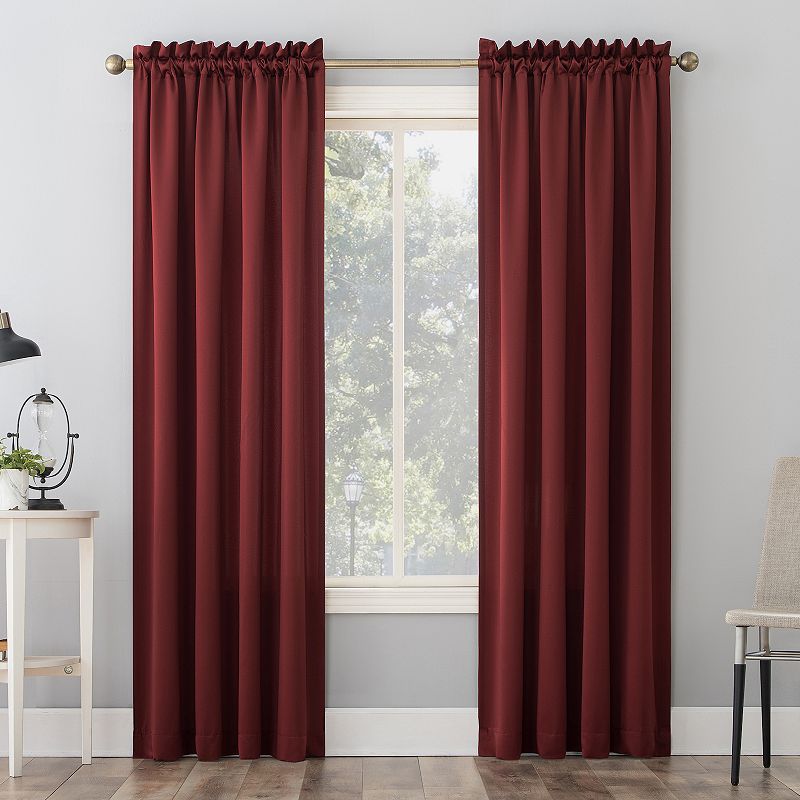 Sun Zero Gramercy Room Darkening Rod Pocket Curtain Panel