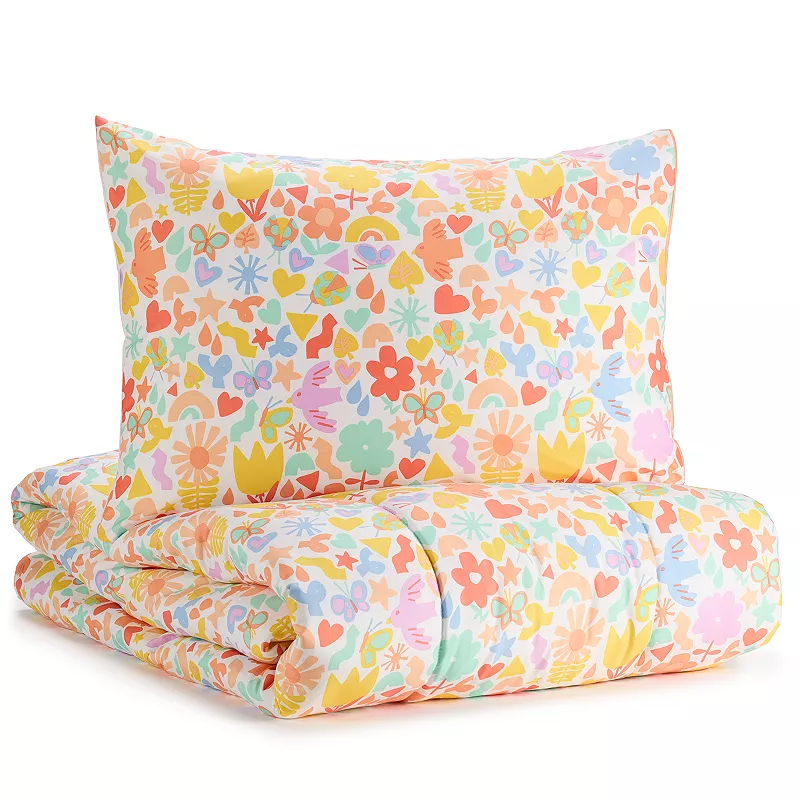 The Big One Kids? Norah Garden Reversible Comforter Set with Shams