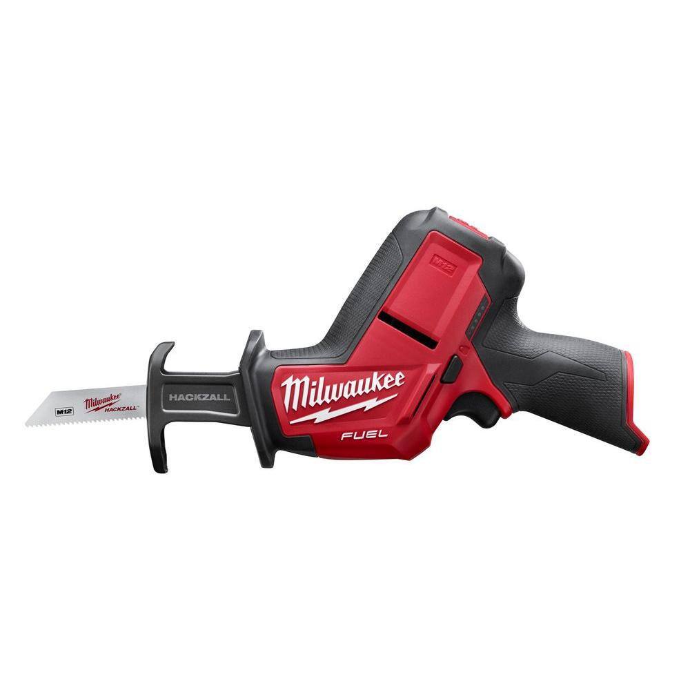 MW M12 FUEL 12V Lithium-Ion Cordless Oscillating Multi-Tool and HACKZALL with two 3.0 Ah Batteries 2526-20-2520-20-48-11-2412