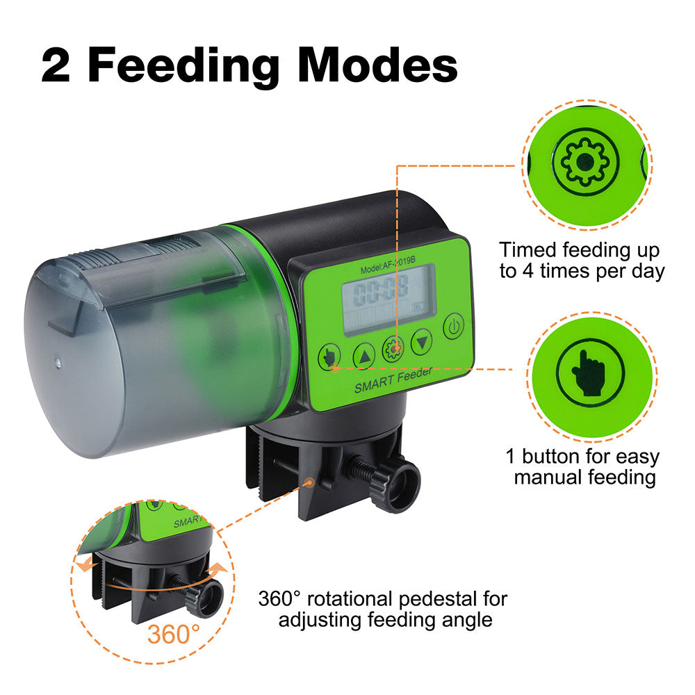 AquaBasik Automatic Fish Tank Food Feeder with Digital Timer