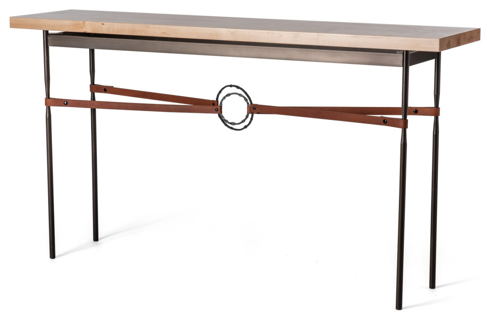 Hubbardton Forge 750120 05 05 LB M1 Equus Wood Top Console Table   Transitional   Console Tables   by The Lighthouse  Houzz