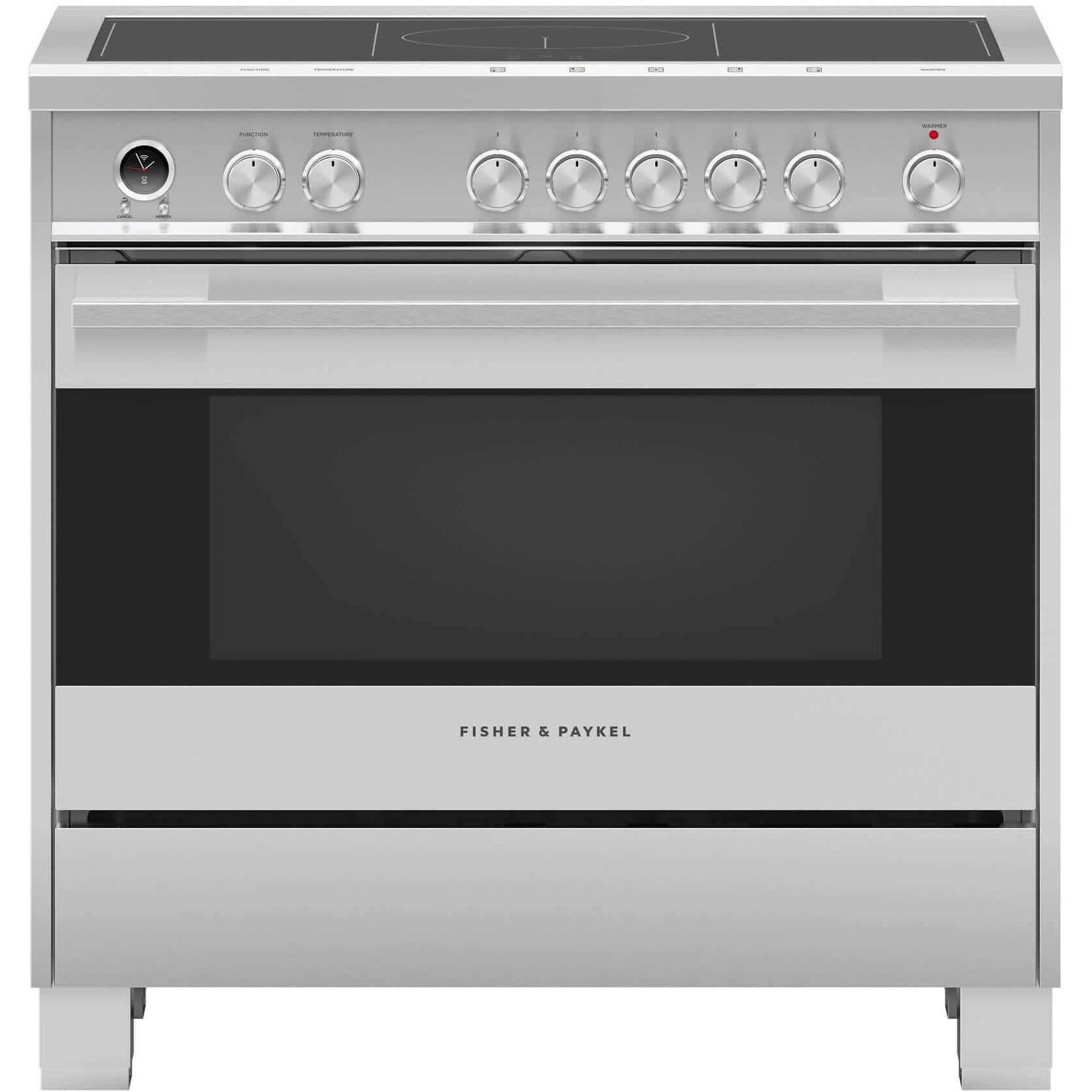 Fisher & Paykel 36-inch Freestanding Electric Induction Range with Self-Cleaning Oven OR36SDI6X1