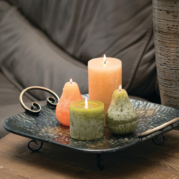 Sand Timber Pillar Candle scentless Clean burning Environmental Friendly