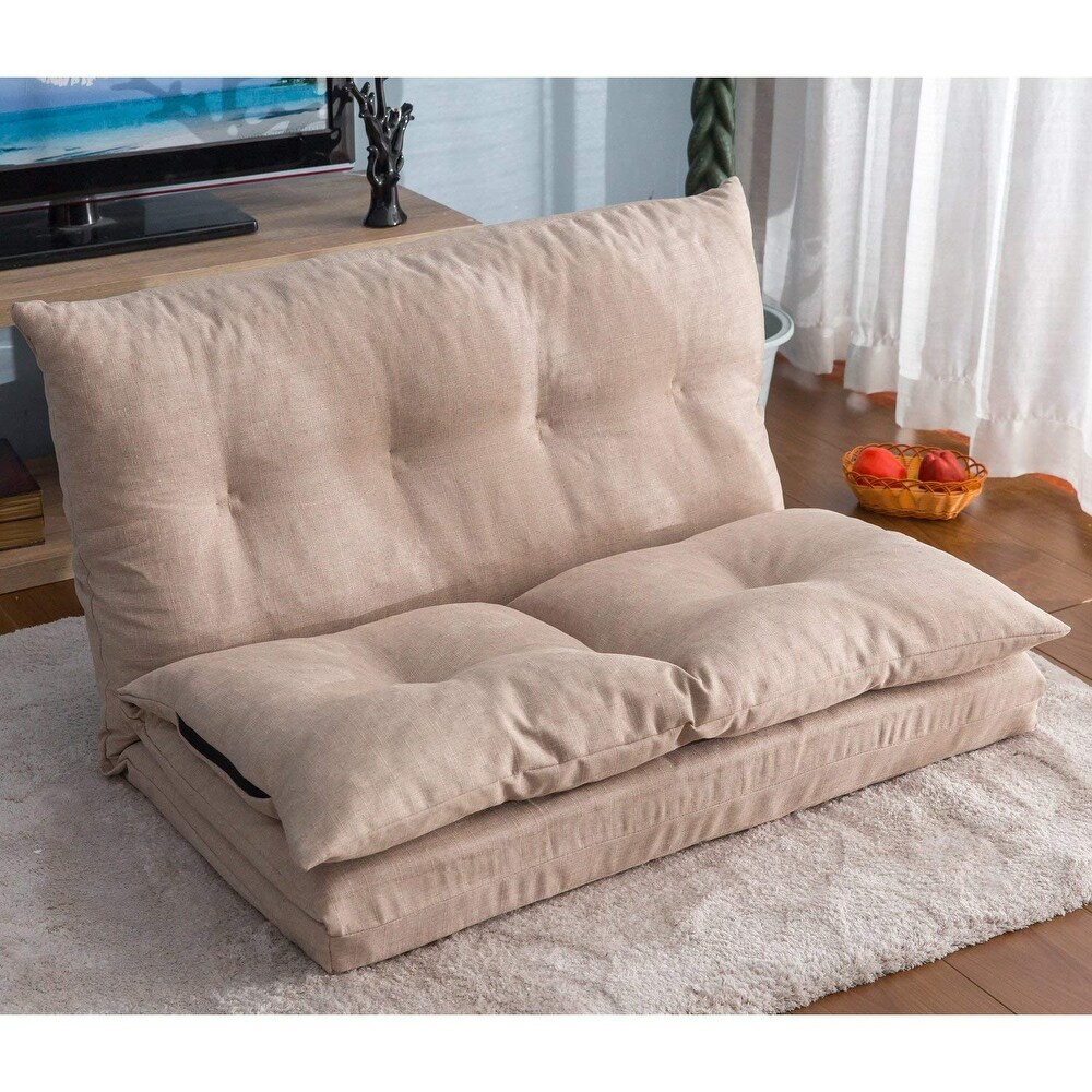 Moda Adjustable Fabric Folding Chaise Lounge Sofa