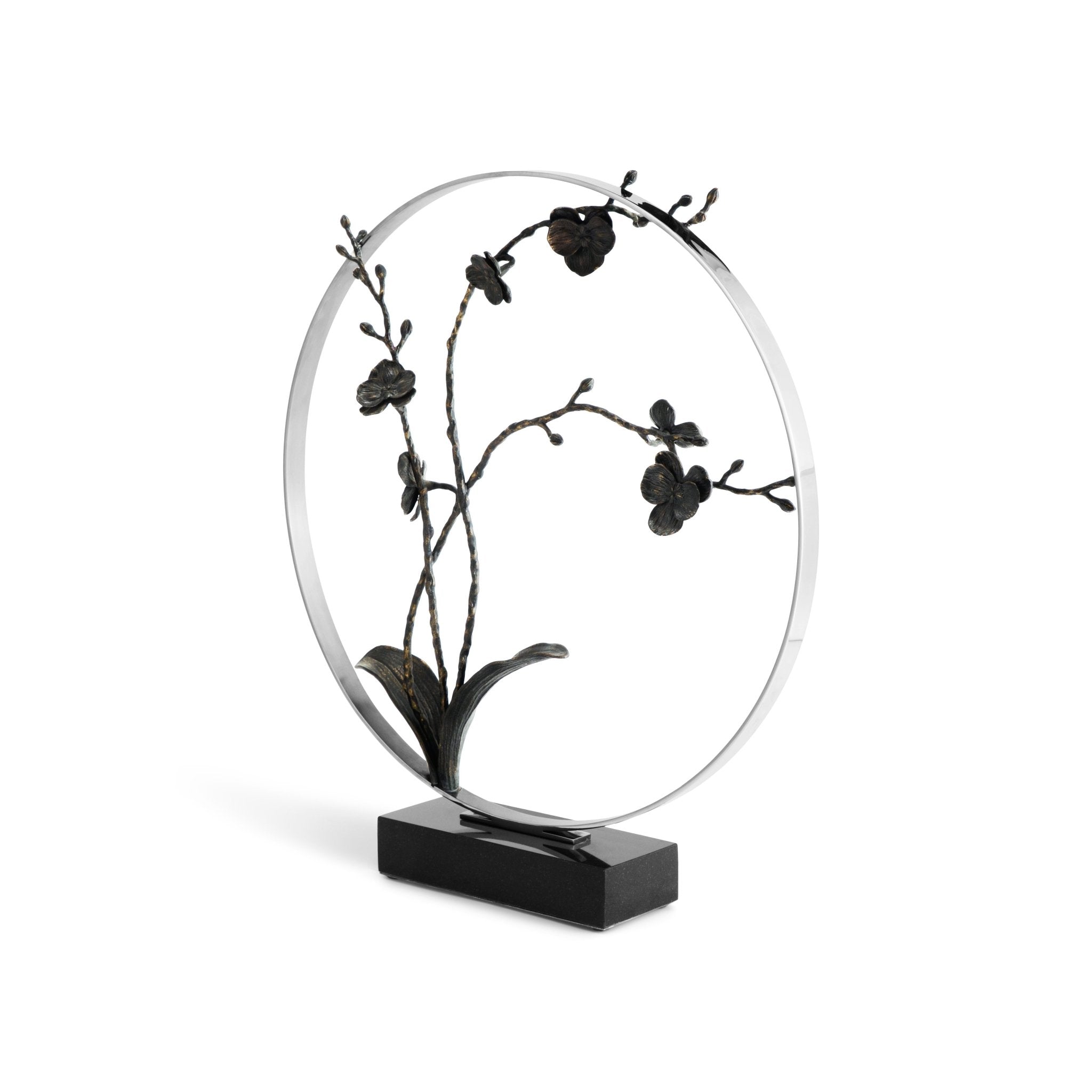 Black Orchid 22 Moon Gate Sculpture