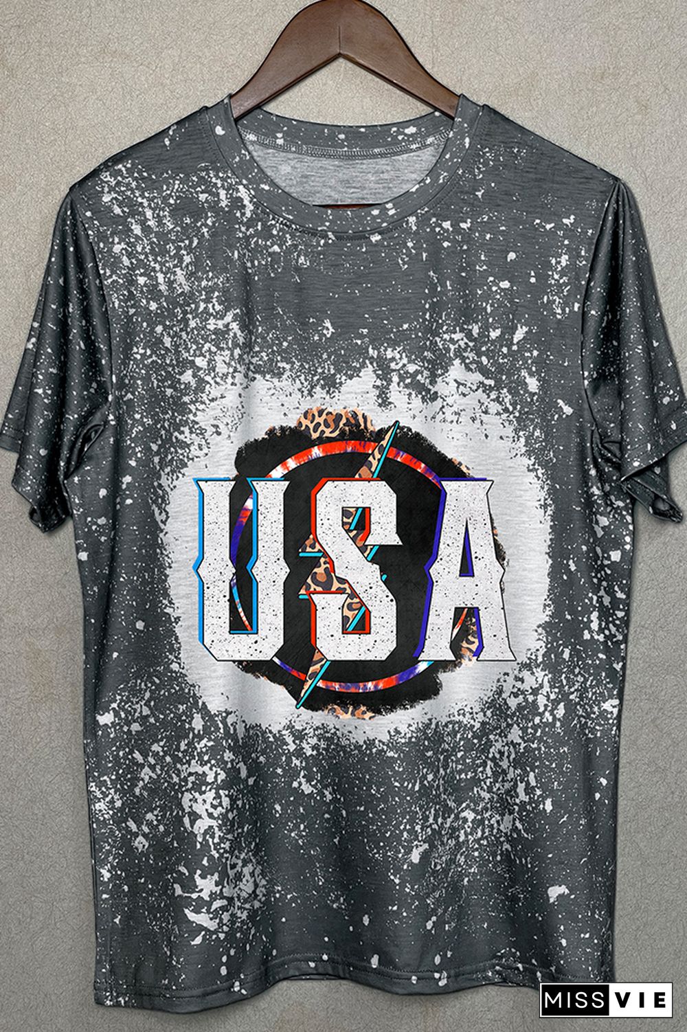 USA Lightning Graphic Tee Wholesale