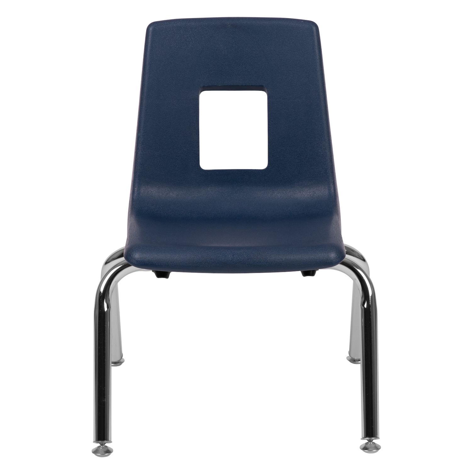 Emma and Oliver Black Student Stack School Chair - 12-inch