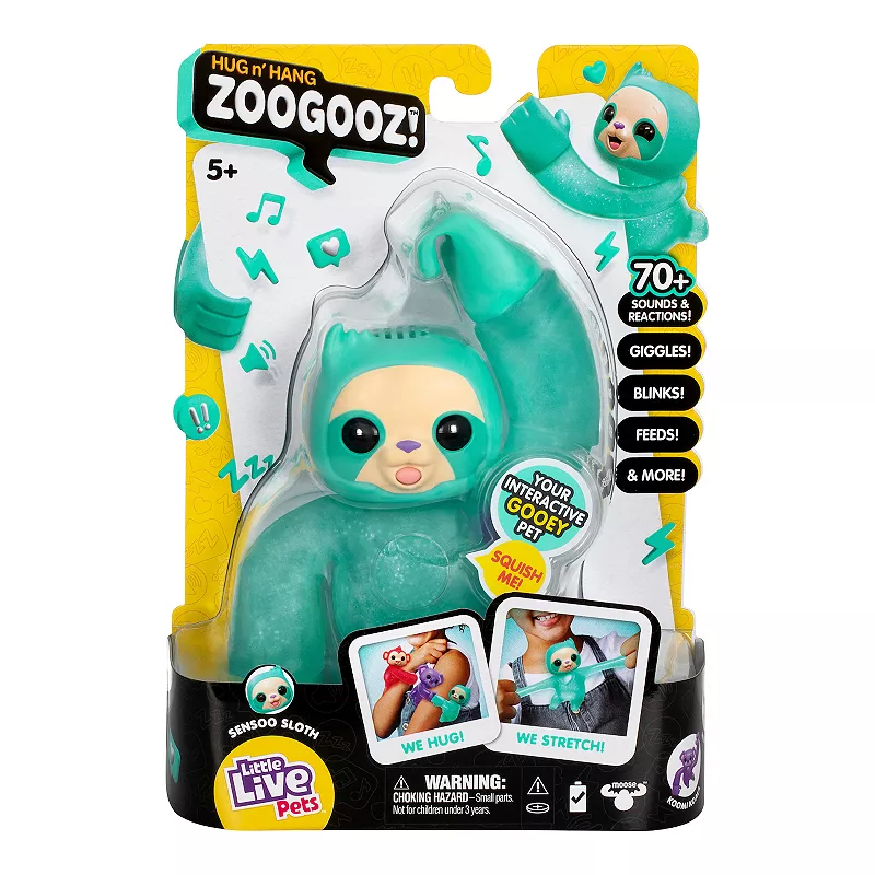 Little Live Pets Hug n' Hang Zoogooz - Sensoo Sloth