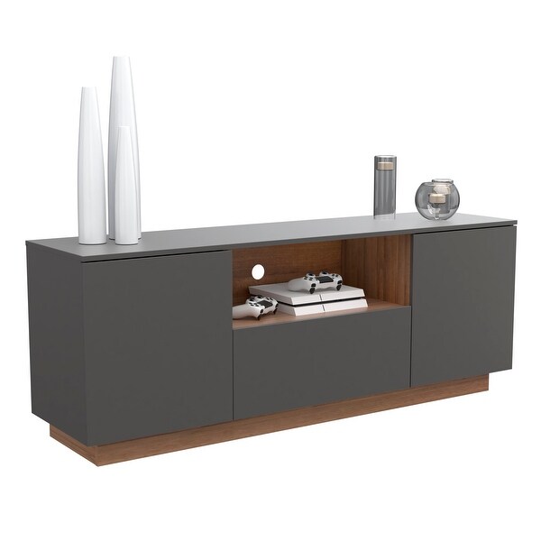 Inval Modern Dark Grey TV Stand