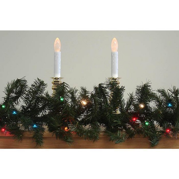 Prelit Canadian Pine Artificial Christmas Garland Multi Lights