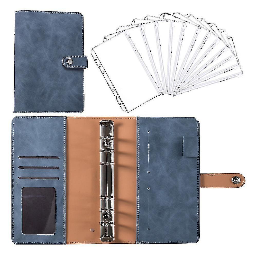 Notebook Binder Budget Planner Binder Cover With 12 Pieces Binder Pocket Personal Cash Budget Envelo