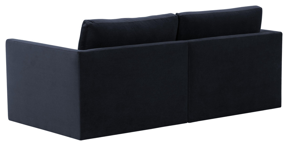 Willow Navy Modular Loveseat   Transitional   Loveseats   by First of a Kind USA Inc  Houzz