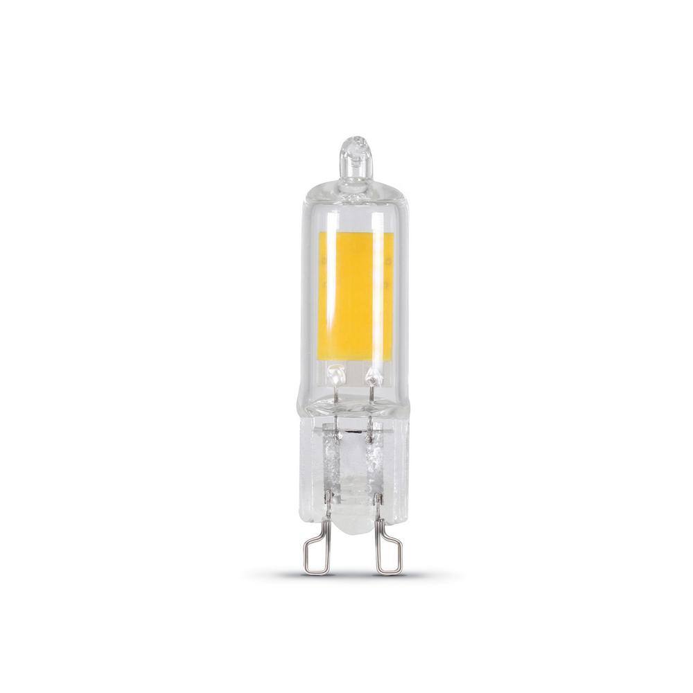 Feit Electric 35-Watt Equivalent Bright White (3000K) T4 G9 Bi-Pin Base Decorative LED Light Bulb BP35G9830LEDHDRP